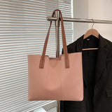 Large Capacity Tote Bags Women's Shoulder Bag Solid Versatile