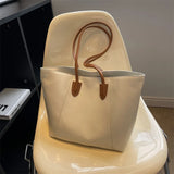 Vintage Pu Leather Large Capacity Tote Bag