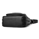 Soft Leather Shoulder Crossbody Bag Classic Solid Zipper Ladies Travel Satchel