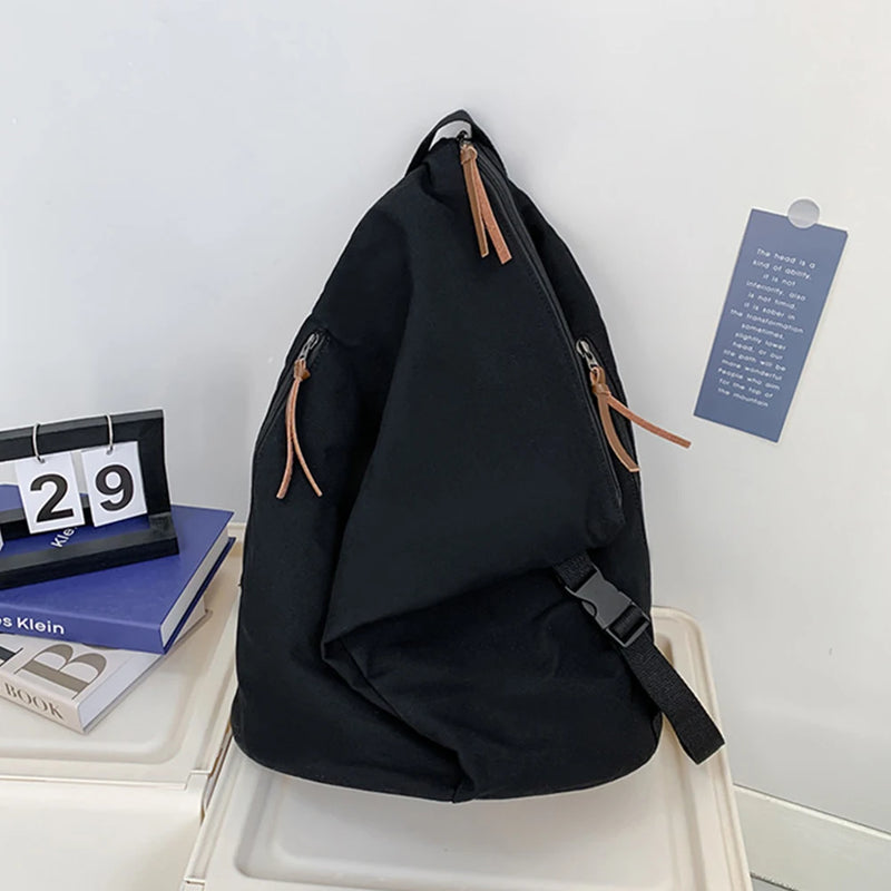 Denim Canvas Bike School Backpacks Set