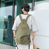 Denim Canvas Bike School Backpacks Set