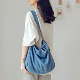 Denim Bag Female Students Shoulder Bag Large Capacity Crossbody Bag