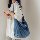 Denim Bag Female Students Shoulder Bag Large Capacity Crossbody Bag