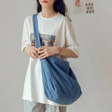 Denim Bag Female Students Shoulder Bag Large Capacity Crossbody Bag
