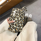 Leopard&Zebra Canvas Purses Organizer Zipper Pouch Wristlet Wallet Bags