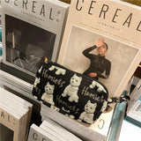 Leopard&Zebra Canvas Purses Organizer Zipper Pouch Wristlet Wallet Bags