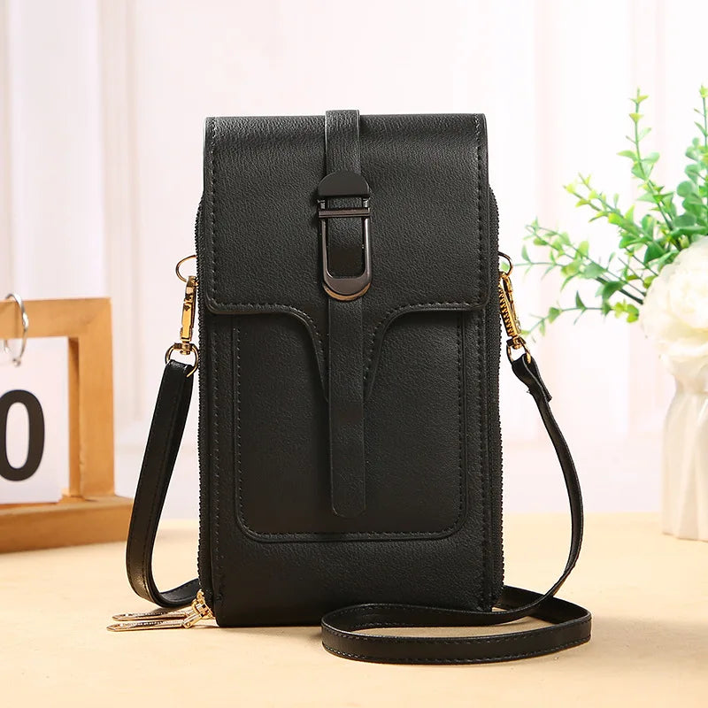 Women's PU Leather Shoulder Bag Crossbody Phone Bag