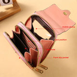 Women's PU Leather Shoulder Bag Crossbody Phone Bag