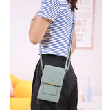 Shoulder Bags Soft PU Leather Screen Touch Crossbody Phone Bags