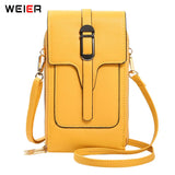 Women's PU Leather Shoulder Bag Crossbody Phone Bag
