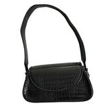 Vintage PU Leather Women Underarm Bag Mini Tote