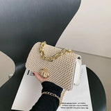 Square Sling Straw Bag for Women