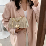 Square Sling Straw Bag for Women