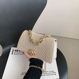 Square Sling Straw Bag for Women