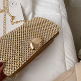 Square Sling Straw Bag for Women