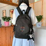 Casual Nylon Waterproof Backpack with Pocket Insert