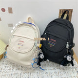 Casual Nylon Waterproof Backpack with Pocket Insert