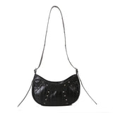 Vintage Leather Hobos Shoulder Bag for Women