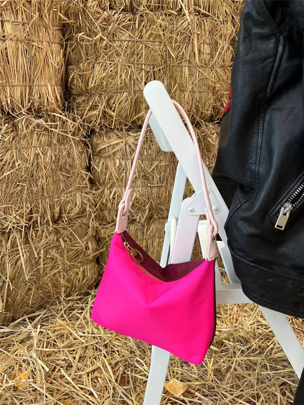 Women Shoulder Crossbody Bag Nylon Cloth Small Messenger Bags Solid Female