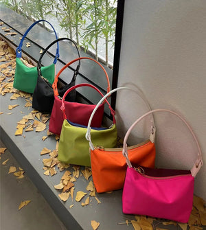 Women Shoulder Crossbody Bag Nylon Cloth Small Messenger Bags Solid Female
