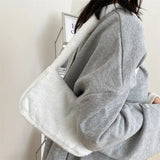 Furry Ladies Shoulder Bag Winter Plush Clutch Purse Handbag