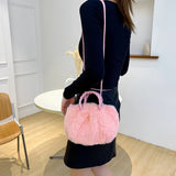 Soft Plush Shoulder Bags Furry Ladies Clutches Crossbody Purse Small Handbags