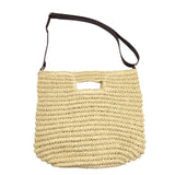 Straw-woven Bag Long Handle Handbags Hand-woven Flap