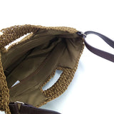 Straw-woven Bag Long Handle Handbags Hand-woven Flap