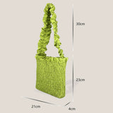 Versatile Women Handbag Shoulder Bag Pleated Small Bag