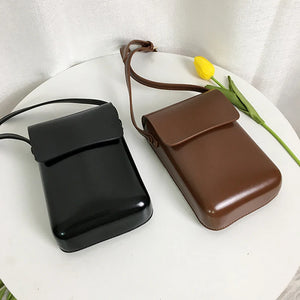 Solid Small Cellphone Crossbody Bag Casual Mini Shoulder Bag