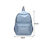 Korea Solid Backpacks Teenager Girl Boy Student School Bag Mochila