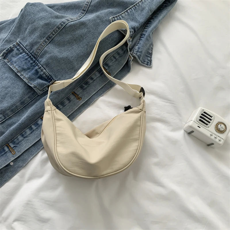 Canvas Shoulder Bag Girls Casual Crossbody Handbag