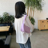 Soft Leather Small Shoulder Bag Casual Sling Handbags for Women