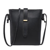 Leather Bucket Bag Women Shoulder Handbag Crossbody Tote