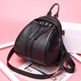 Fall Style Pu One-shoulder Backpack Female