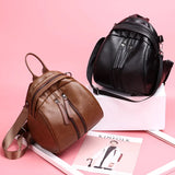 Fall Style Pu One-shoulder Backpack Female