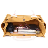 Large Canvas Handbag Vintage Tote Bag Female Portable Business Briefcase