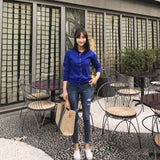 Striped Tote Vintage Handbag Ol Business Briefcase