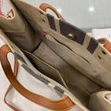 Vintage Striped Tote Handbag for Women