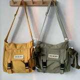 Waterproof Nylon Messenger Bag Crossbody Travel Shoulder Bag