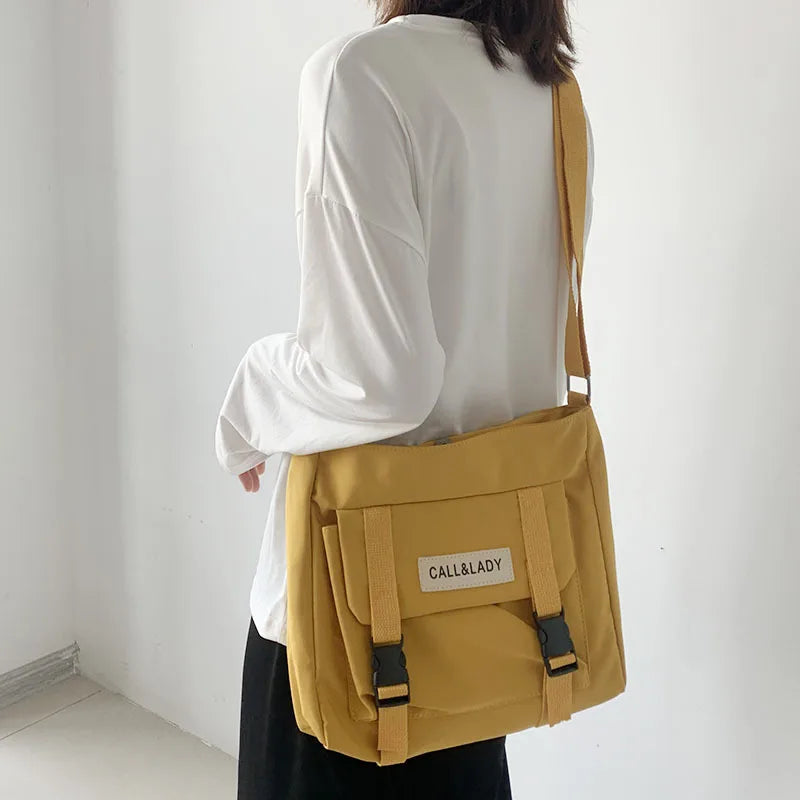 Waterproof Nylon Messenger Bag Crossbody Travel Shoulder Bag