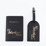 Passport Holder Map Slim Personalized Wallet PU Leather