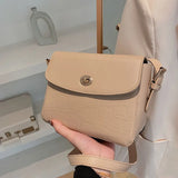 Small Square Handbag for Women PU Shoulder Bag Crossbody Purse