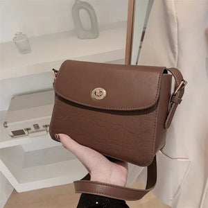 Small Square Handbag for Women PU Shoulder Bag Crossbody Purse
