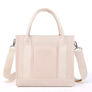 Women's Waterproof Nylon Shoulder Bag Crossbody Tote with Pockets