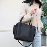 Women's Waterproof Nylon Shoulder Bag Crossbody Tote with Pockets