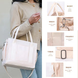 Women's Waterproof Nylon Shoulder Bag Crossbody Tote with Pockets