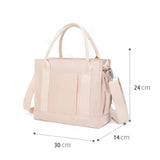 Women's Waterproof Nylon Shoulder Bag Crossbody Tote with Pockets