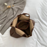 Women's Leather Shoulder Tote Bag - Large Capacity Shopper Handbag
