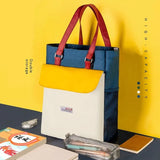 Waterproof School Book Bag A4 Bookbag for Kids, Study Bag for Hand Books